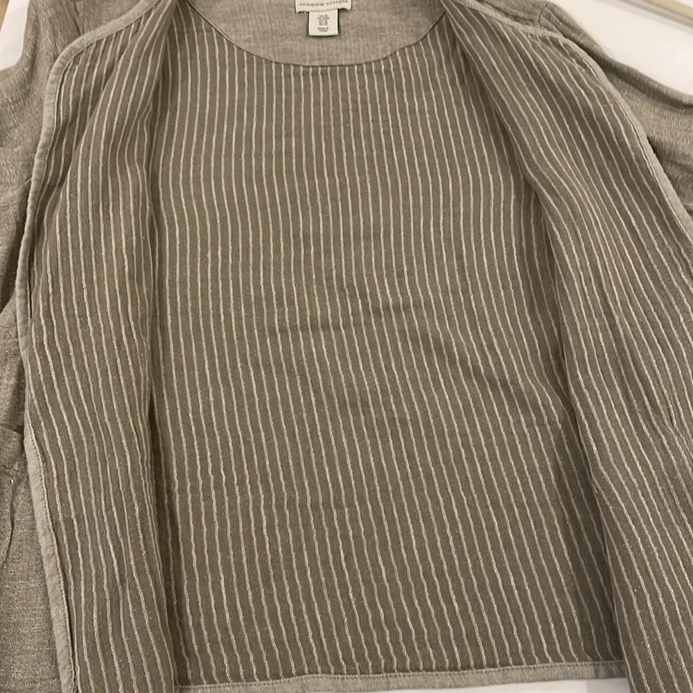 Adrienne Vittadini  linen blend unstructured jacket size medium - Picture 9 of 9